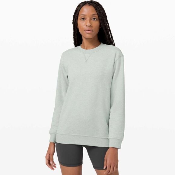 Lululemon All Yours Crew *Terry in Heathered Island Mist - Picture 1 of 7